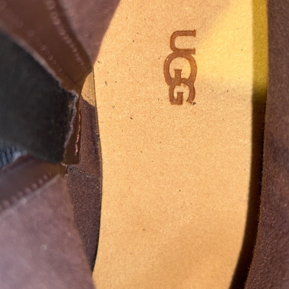 UGG Biltmore Moto Engineer Waterproof Leather Boot Black Buckle Zip Mens 8.5 - Picture 9 of 11